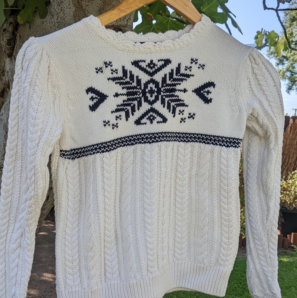 Little Girls' Lands'End Winter Sweater (age 7-8)